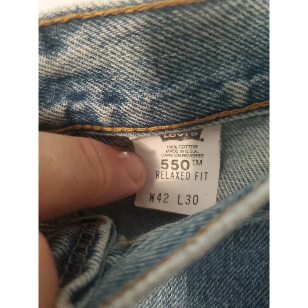 Levi's 505 Relaxed Fit Men's Jeans Size 42x30 Blue Denim Medium Wash